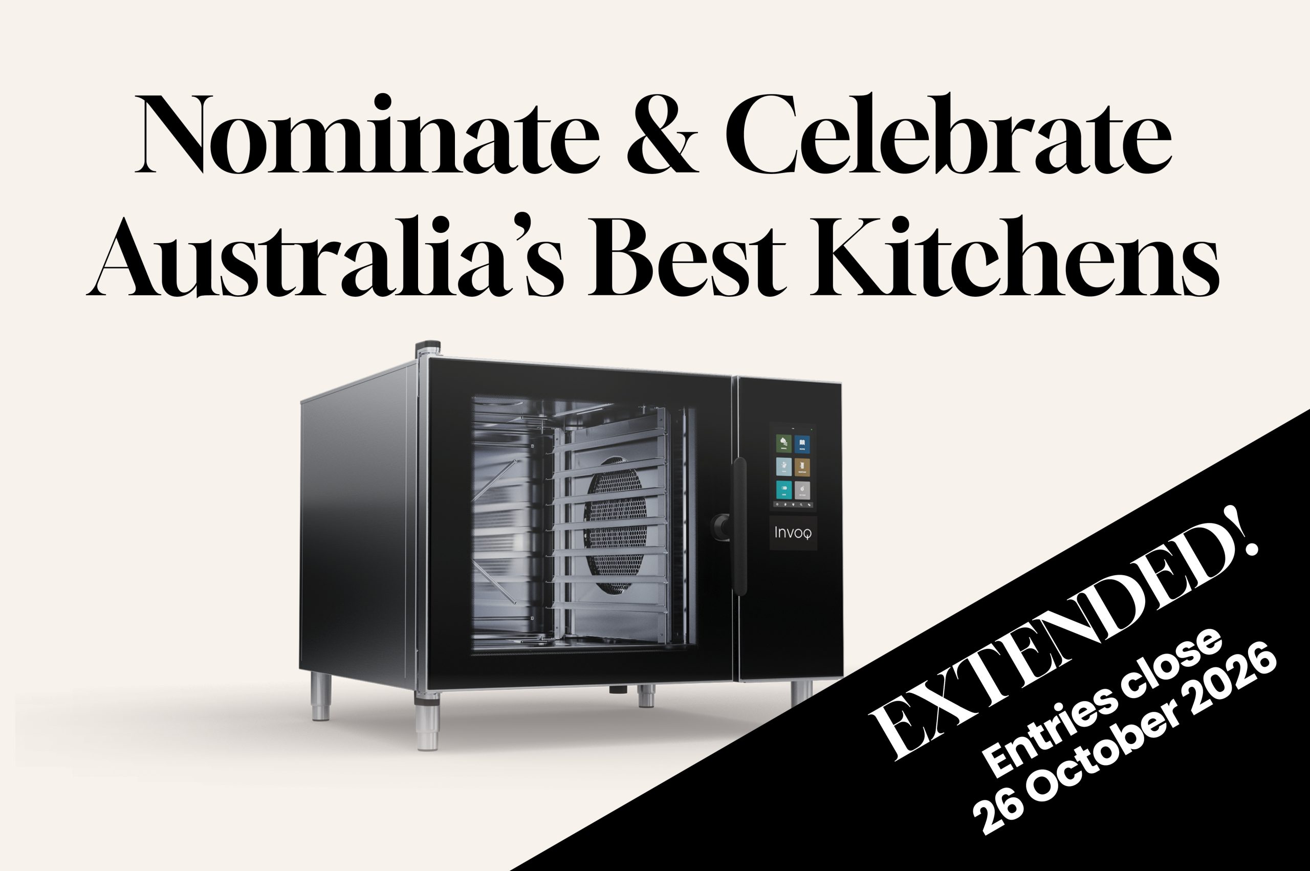 Win $20,000 Invoq Combi Oven for your favourite restaurant