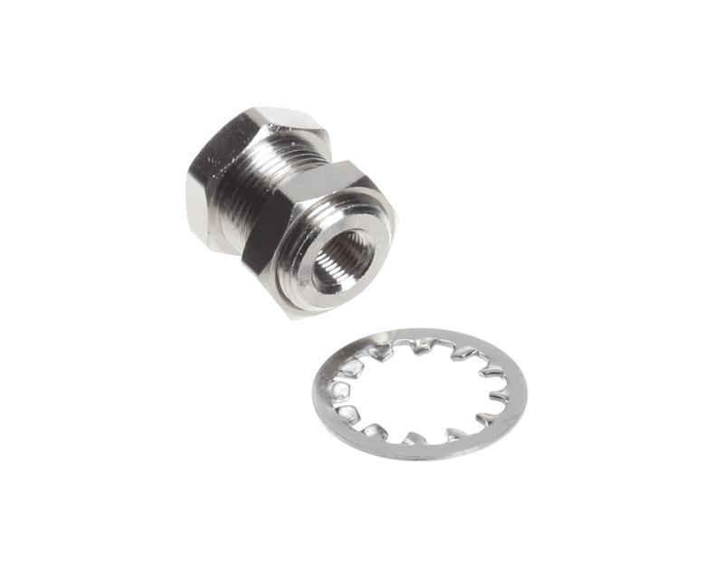 BULKHEAD,1/8NPT,NICKEL-PLATED