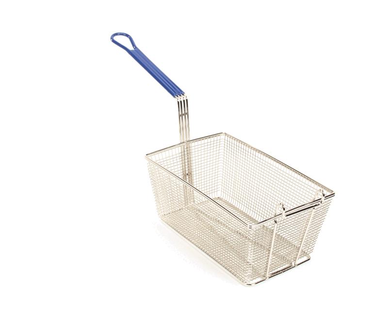 FRY BASKET WITH COATED HANDLE, TWIN