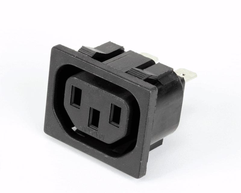 RECEPTACLE, SNAP IN, 250V, 10A