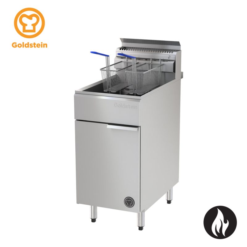 Goldstein VFGTL V-Pan split pan gas fryer